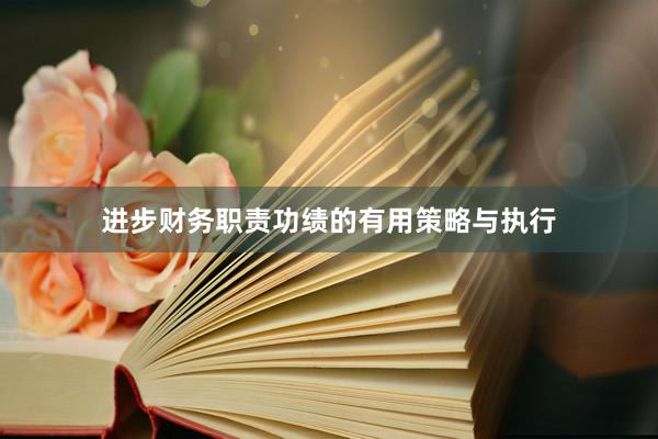 进步财务职责功绩的有用策略与执行
