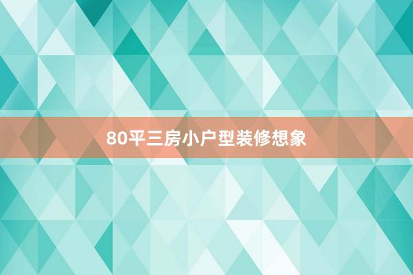 80平三房小户型装修想象