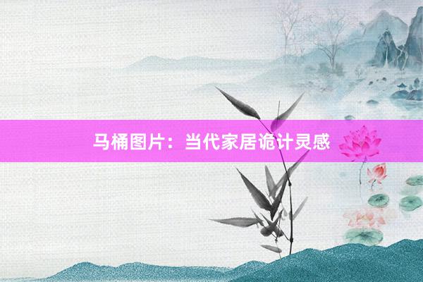 马桶图片：当代家居诡计灵感
